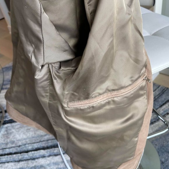 Reiss Suede Racer / Bomber Jacket - Picture 3 of 12